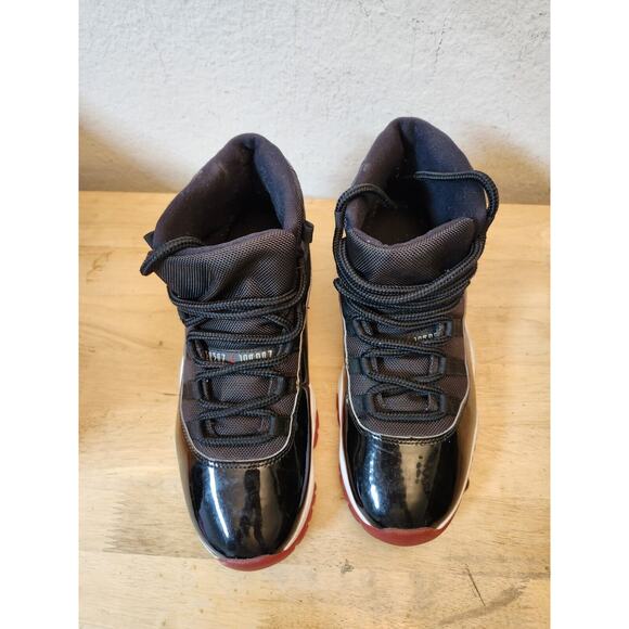Nike Air Jordan‎ 11 Retro High Bred size 10 378037-061 OG XI Black - Picture 5 of 10